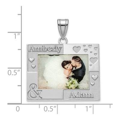 Sterling Silver Personalized Photo Pendant – view 3