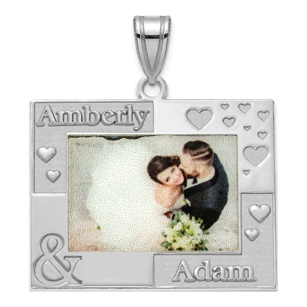 Sterling Silver Personalized Photo Pendant