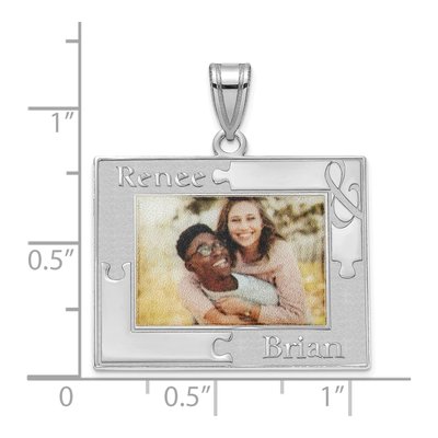Sterling Silver Personalized Photo Pendant – view 3