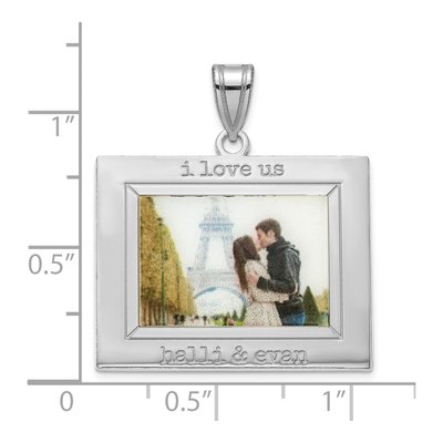 Sterling Silver Personalized Photo Pendant – view 3