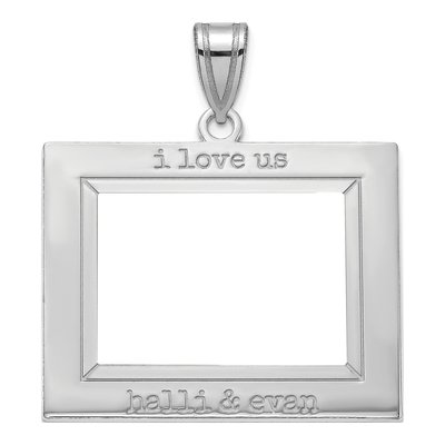 Sterling Silver Personalized Photo Pendant – view 4