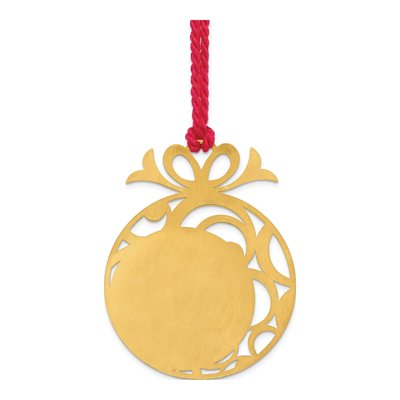 Personalized Sterling Silver Gold-Plated Photo Ornament – view 4