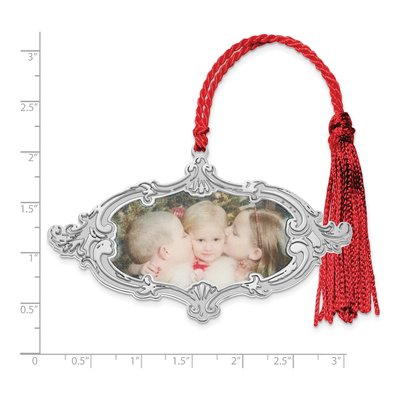 Sterling Silver Personalized Photo Ornament – view 3