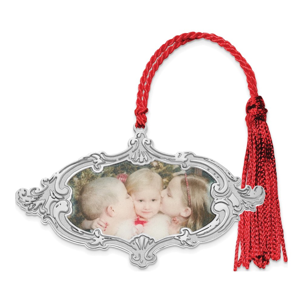 Sterling Silver Personalized Photo Ornament