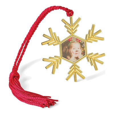 Personalized Snowflake Photo Ornament – view 5