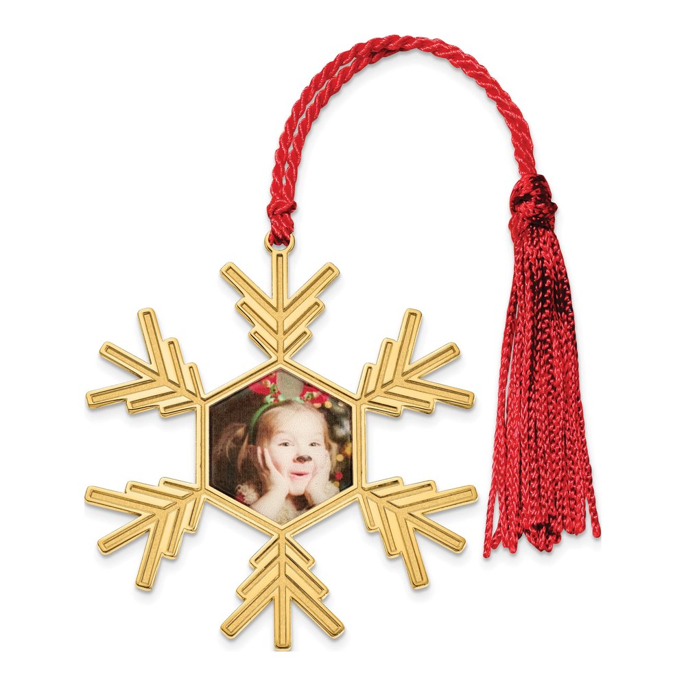 Personalized Snowflake Photo Ornament