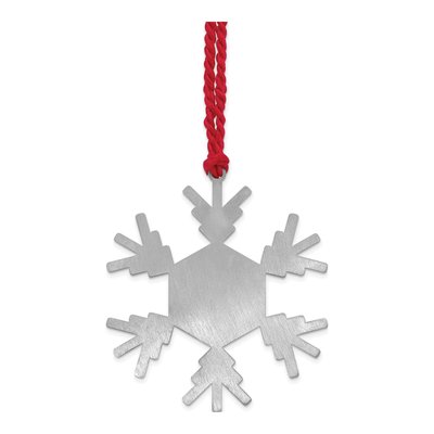 Sterling Silver Snowflake Photo Ornament, Engravable – view 4