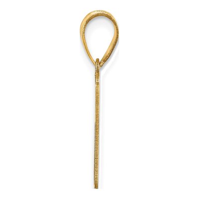 14K Yellow Gold Script Number 1 Pendant – view 3
