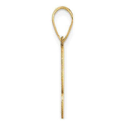 14K Yellow Gold Script Number 2 Pendant – view 3