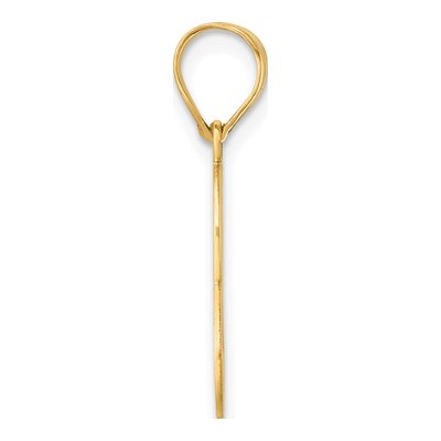 14K Yellow Gold Script Number 8 Pendant – view 3