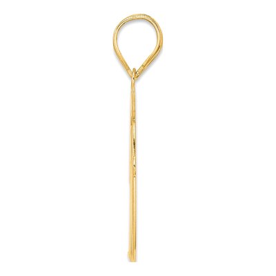 14K Yellow Gold Script Number 10 Pendant – view 3