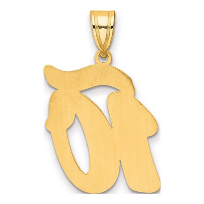 14K Yellow Gold Script Number 10 Pendant – view 4
