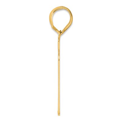 14K Yellow Gold Script Number 11 Pendant – view 3
