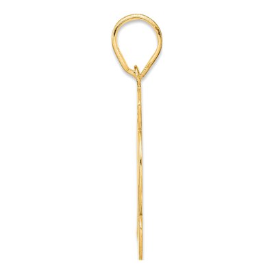 14K Yellow Gold Script Number 12 Pendant – view 3