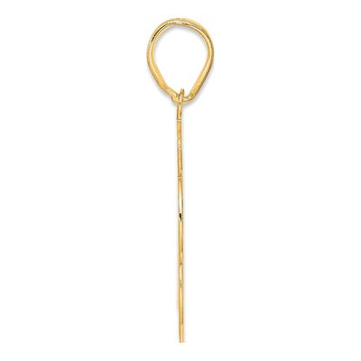 14K Yellow Gold Script Number 13 Pendant – view 3