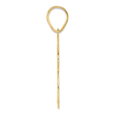14K Yellow Gold Script Number 15 Pendant – view 3