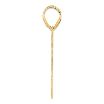 14K Yellow Gold Script Number 16 Pendant – view 3