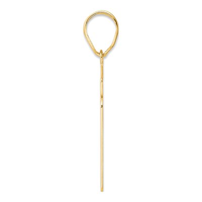 14K Yellow Gold Script Number 21 Pendant – view 3
