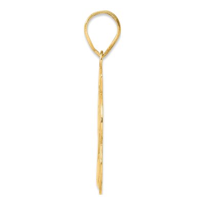 14K Yellow Gold Script Number 23 Pendant – view 3
