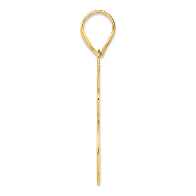 14K Yellow Gold Script Number 25 Pendant – view 3