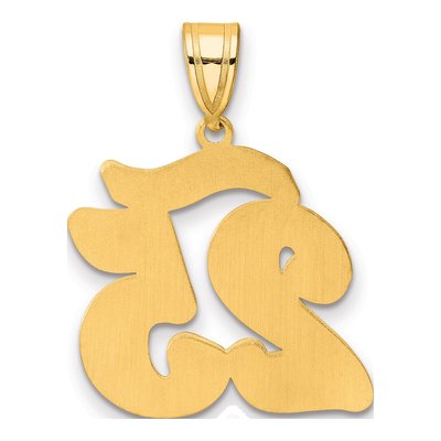 14K Yellow Gold Script Number 25 Pendant – view 4