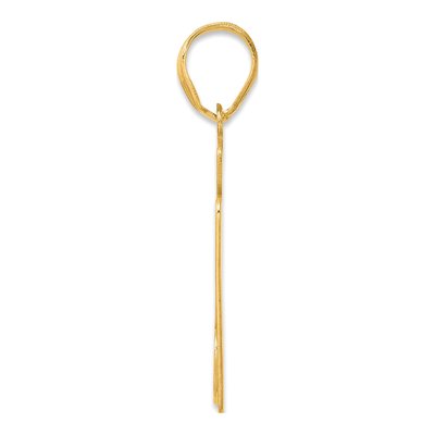 14K Yellow Gold Script Number 27 Pendant – view 3