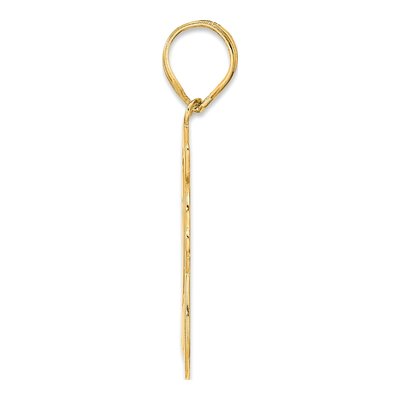 14K Yellow Gold Script Number 28 Pendant – view 3