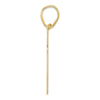 14K Yellow Gold Script Number 31 Pendant – view 3