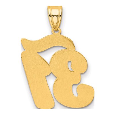 14K Yellow Gold Script Number 31 Pendant – view 4