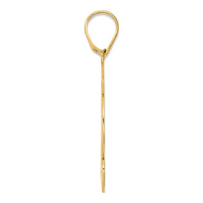 14K Yellow Gold Script Number 32 Pendant – view 3