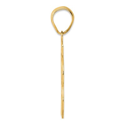 14K Yellow Gold Script Number 33 Pendant – view 3