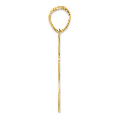 14K Yellow Gold Script Number 35 Pendant – view 3
