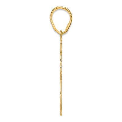 14K Yellow Gold Script Number 38 Pendant – view 3