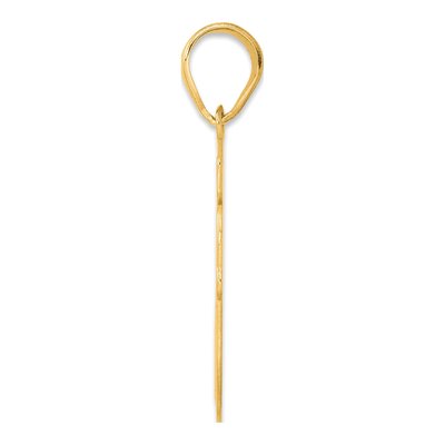14K Yellow Gold Script Number 40 Pendant – view 3