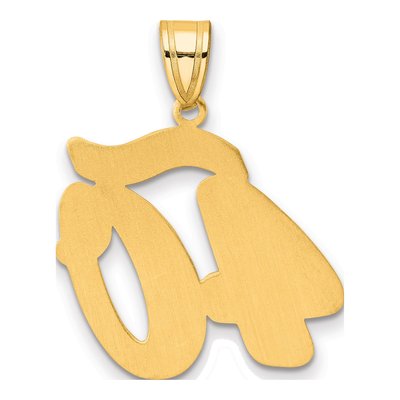 14K Yellow Gold Script Number 40 Pendant – view 4