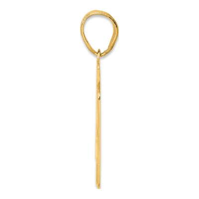 14K Yellow Gold Script Number 41 Pendant – view 3
