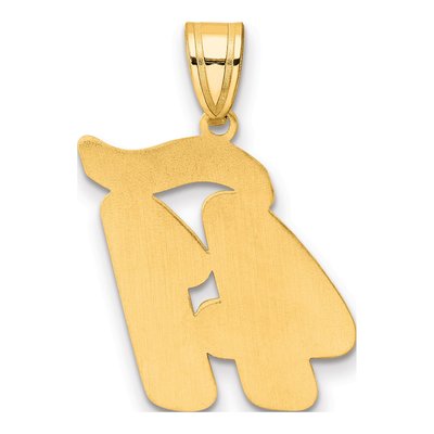 14K Yellow Gold Script Number 41 Pendant – view 4