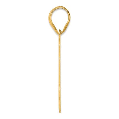 14K Yellow Gold Script Number 44 Pendant – view 3