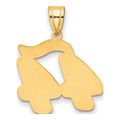 14K Yellow Gold Script Number 44 Pendant – view 4