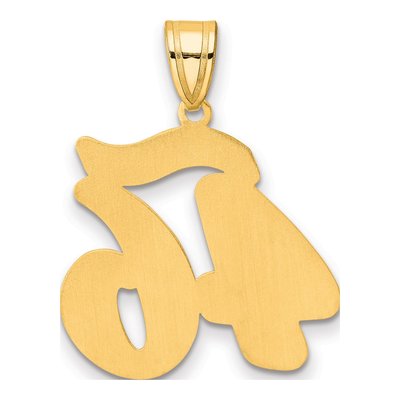 14K Yellow Gold Script Number 46 Pendant – view 4