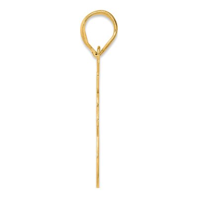 14K Yellow Gold Script Number 48 Pendant – view 3