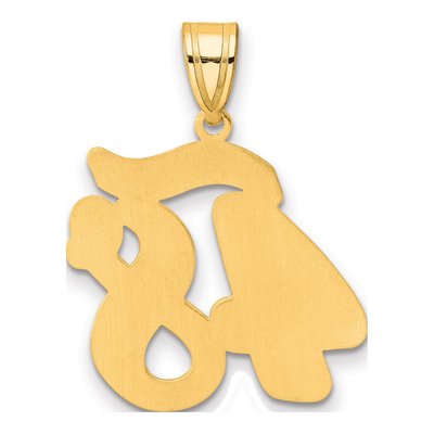 14K Yellow Gold Script Number 48 Pendant – view 4