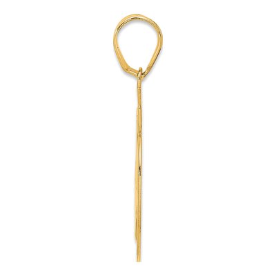 14K Yellow Gold Script Number 49 Pendant – view 3