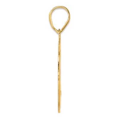 14K Yellow Gold Script Number 50 Pendant – view 3