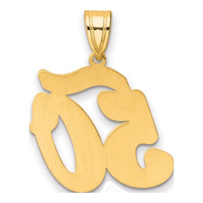 14K Yellow Gold Script Number 50 Pendant – view 4