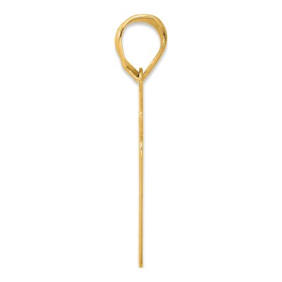14K Yellow Gold Script Number 51 Pendant – view 3