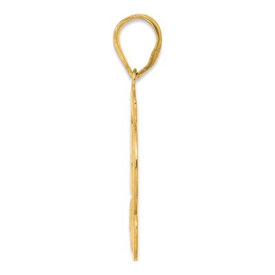 14K Yellow Gold Script Number 52 Pendant – view 3