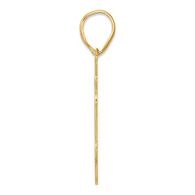 14K Yellow Gold Script Number 54 Pendant – view 3