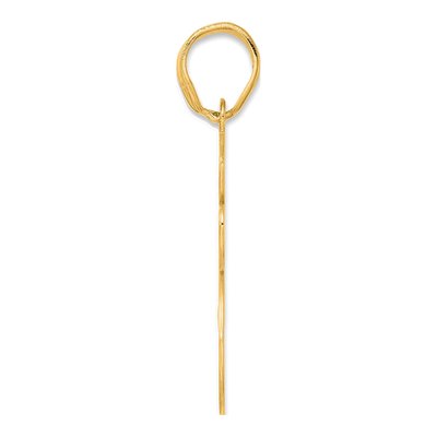 14K Yellow Gold Script Number 55 Pendant – view 3