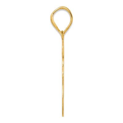 14K Yellow Gold Script Number 58 Pendant – view 3